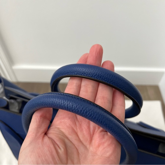 —SOLD— Celine Mini Luggage Indigo Blue Tote Bag Phoebe Philo - Picture 7 of 12